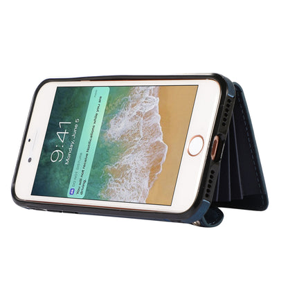 For iPhone 7 / 8 / SE (2020) / SE (2022) RFID Blocking Card Bag Phone Case Kickstand PU Leather+TPU Cover