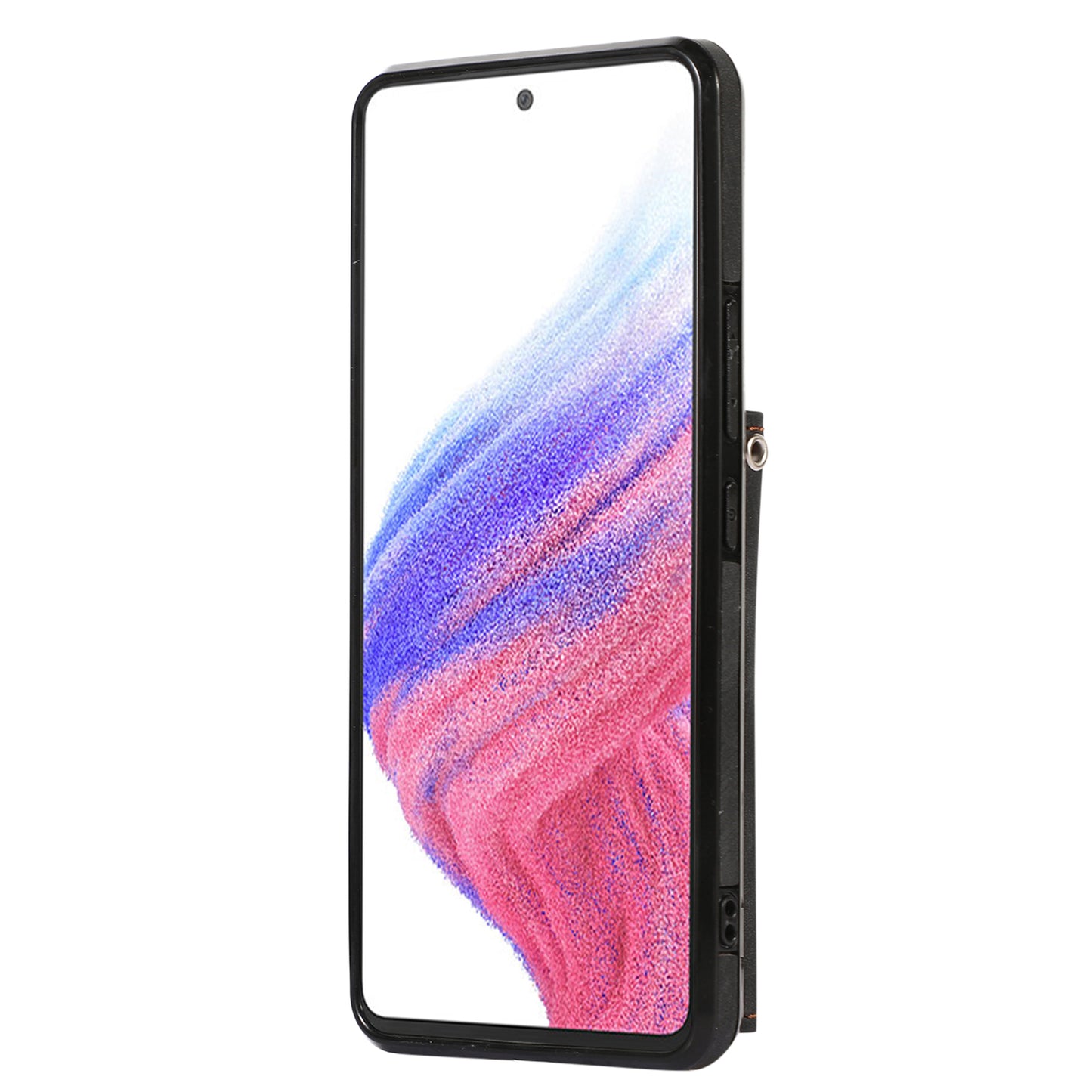 For Samsung Galaxy A53 5G Cell Phone Case RFID Blocking Card Bag Kickstand PU Leather+TPU Cover