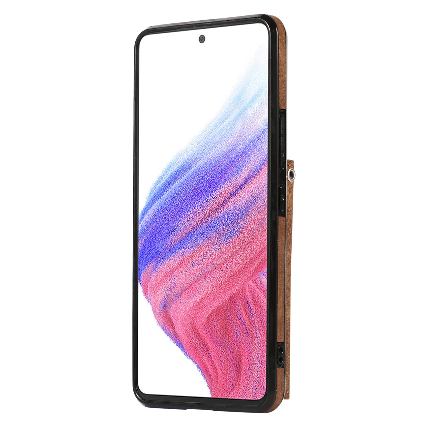 For Samsung Galaxy A53 5G Cell Phone Case RFID Blocking Card Bag Kickstand PU Leather+TPU Cover