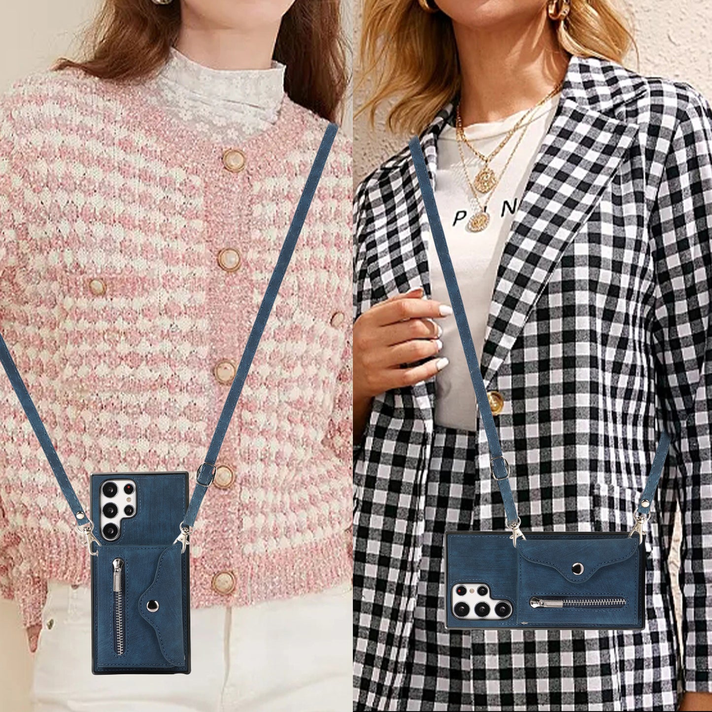 For Samsung Galaxy S22 Ultra 5G PU Leather+TPU Phone Case RFID Blocking Card Bag Cover with Kickstand