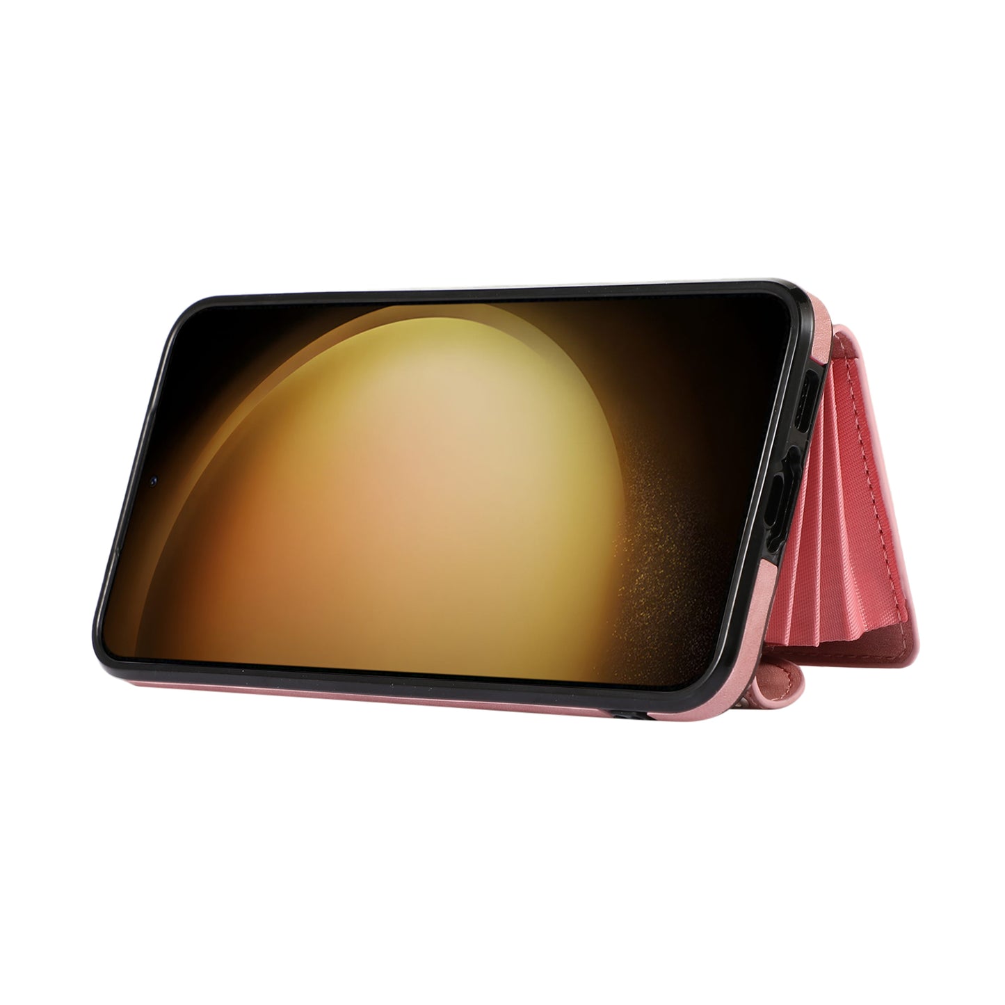 Anti-Dust PU Leather+TPU Phone Case for Samsung Galaxy S23 RFID Blocking Card Bag Kickstand Cover