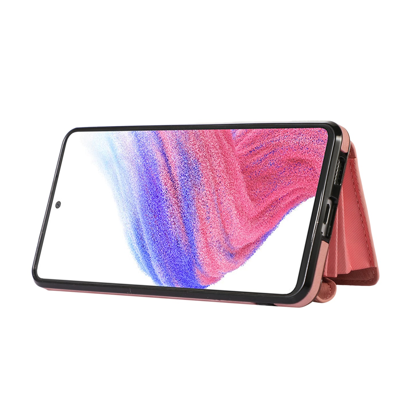 For Samsung Galaxy A52 4G / A52s 5G / A52 5G Smartphone Case RFID Blocking Card Holder Kickstand PU Leather+TPU Cover