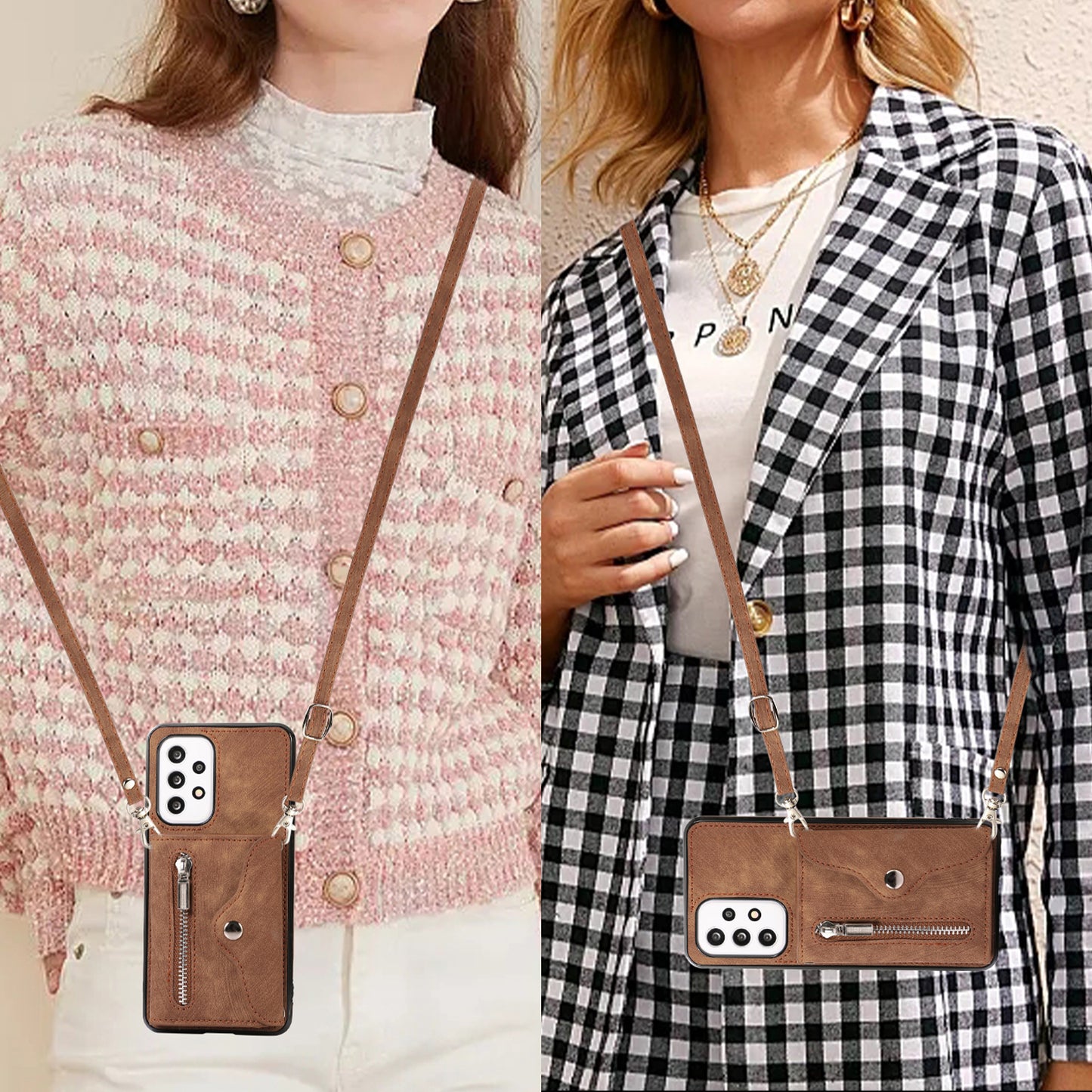 For Samsung Galaxy A52 4G / A52s 5G / A52 5G Smartphone Case RFID Blocking Card Holder Kickstand PU Leather+TPU Cover