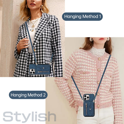 For iPhone 14 Pro Max PU Leather+TPU Phone Case Kickstand Back Cover with RFID Blocking Card Bag