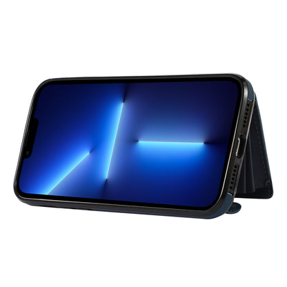 Mobile Phone Case for iPhone 13 Pro Max 6.7 inch PU Leather+TPU Kickstand RFID Blocking Card Bag Back Cover