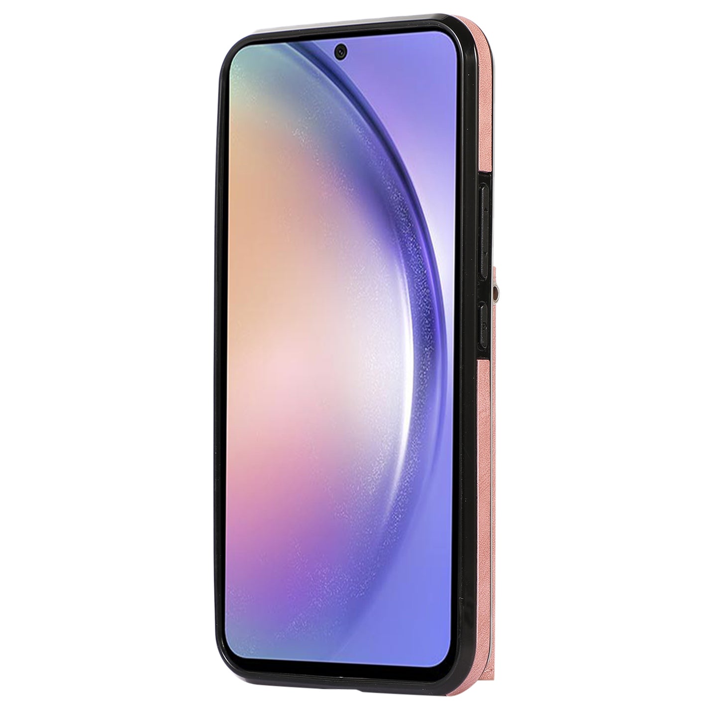 For Samsung Galaxy A14 4G / 5G Phone Carrying Pouch RFID Blocking Card Bag Kickstand PU Leather+TPU Case