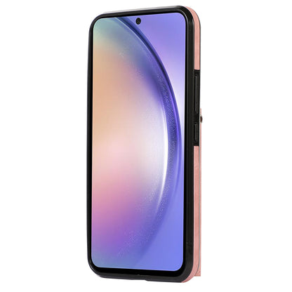 For Samsung Galaxy A24 4G Wallet Design Phone Case RFID Blocking Card Bag Kickstand PU Leather+TPU Cover