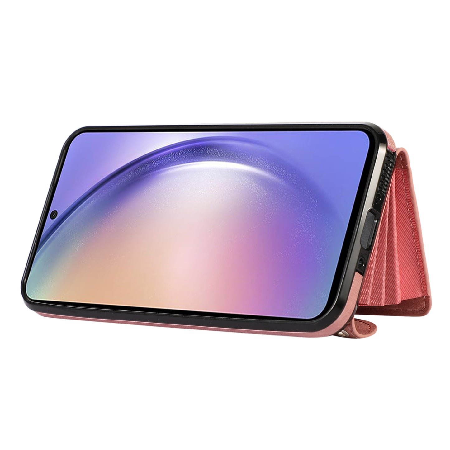 For Samsung Galaxy A24 4G Wallet Design Phone Case RFID Blocking Card Bag Kickstand PU Leather+TPU Cover