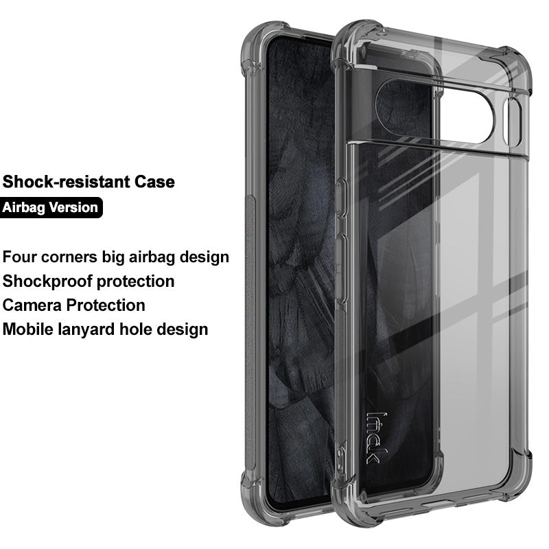 IMAK Clear Case for Google Pixel 8 Pro , Soft TPU Drop Resistant Phone Back Protector Cover