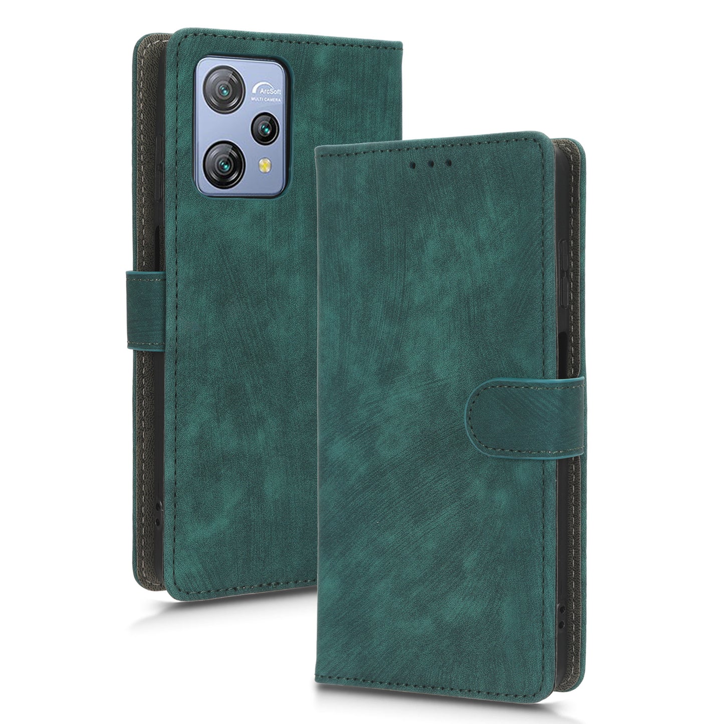 RFID Blocking Wallet Cover for Blackview A53 / A53 Pro , PU Leather Foldable Stand Phone Case with Strap