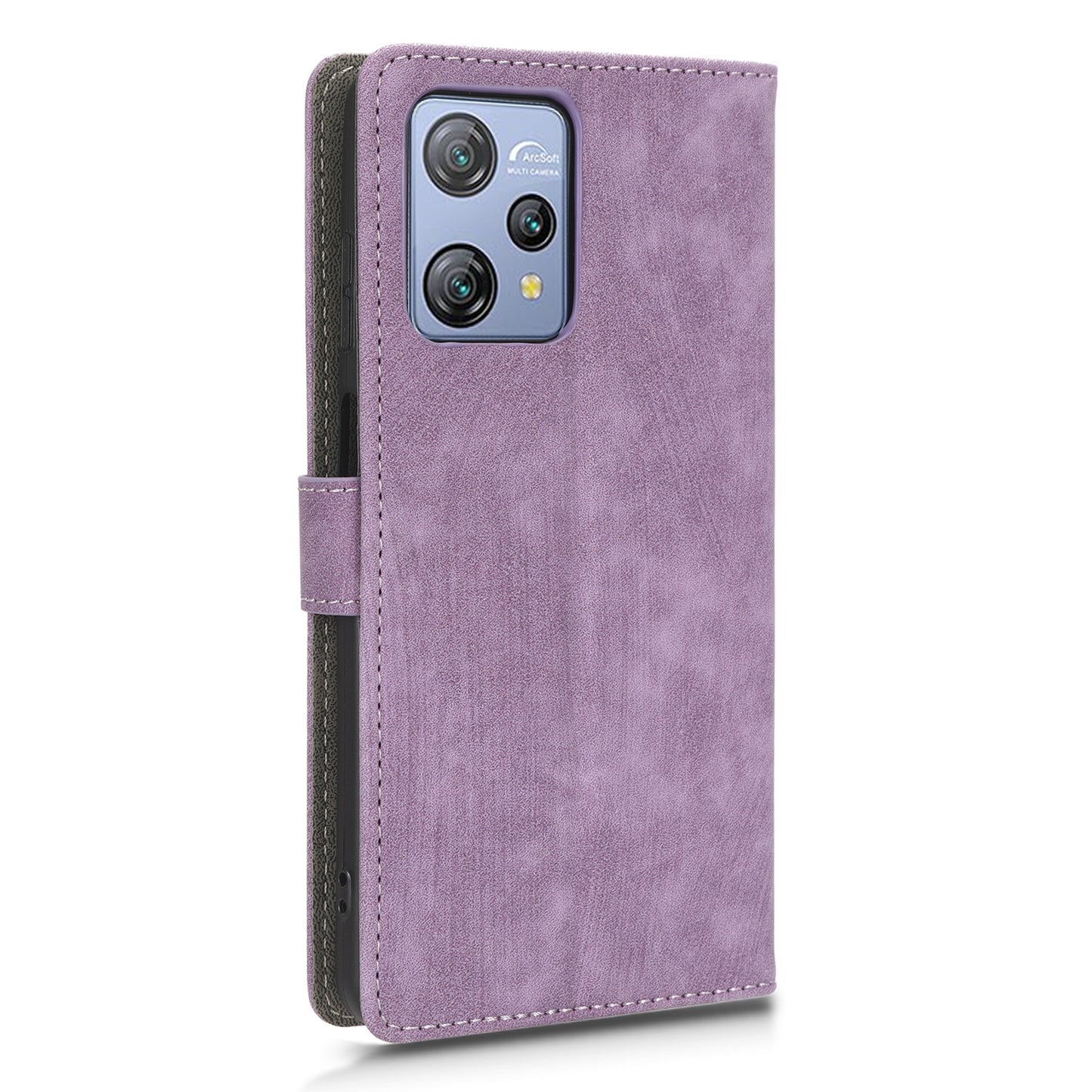 RFID Blocking Wallet Cover for Blackview A53 / A53 Pro , PU Leather Foldable Stand Phone Case with Strap