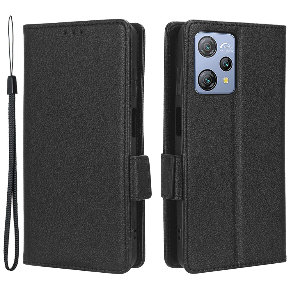 Litchi Texture Leather Case for Blackview A53 / A53 Pro Viewing Stand Phone Wallet Cover