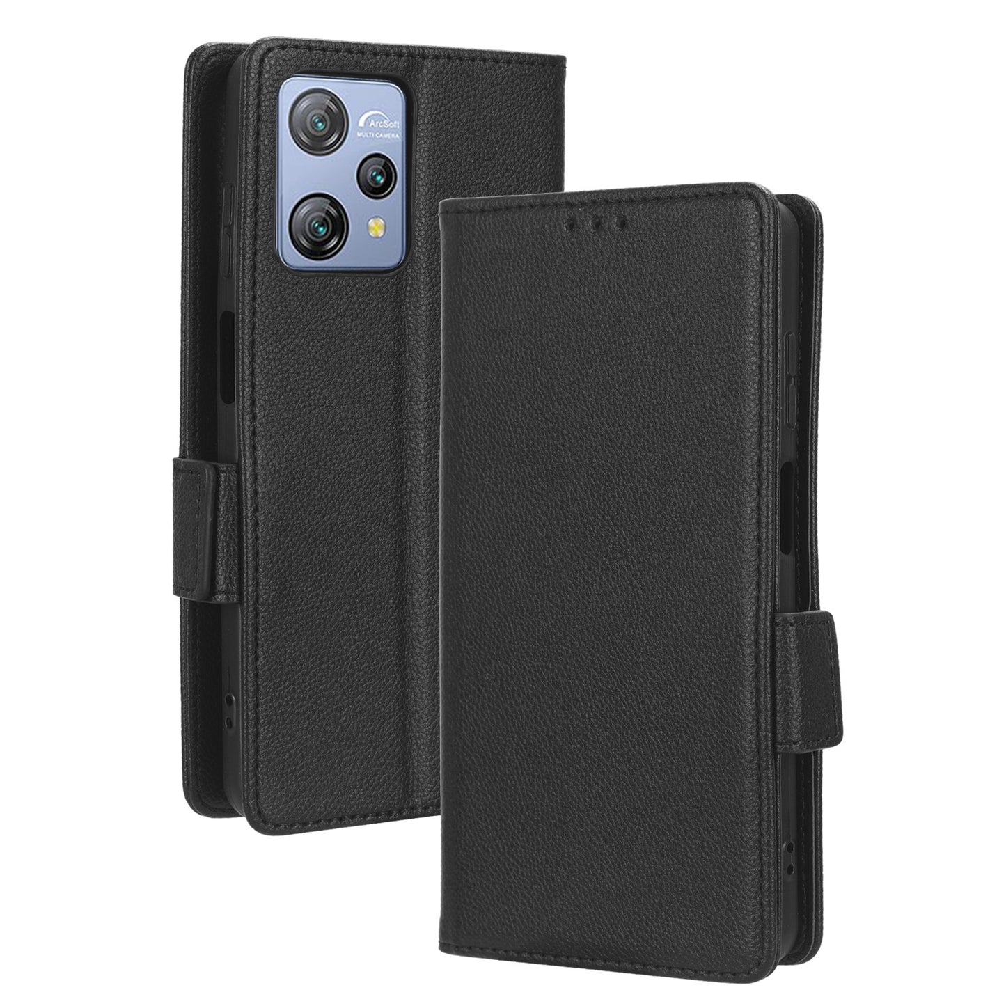 Litchi Texture Leather Case for Blackview A53 / A53 Pro Viewing Stand Phone Wallet Cover