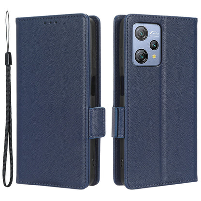 Litchi Texture Leather Case for Blackview A53 / A53 Pro Viewing Stand Phone Wallet Cover