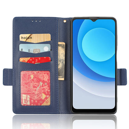 Litchi Texture Leather Case for Blackview A53 / A53 Pro Viewing Stand Phone Wallet Cover