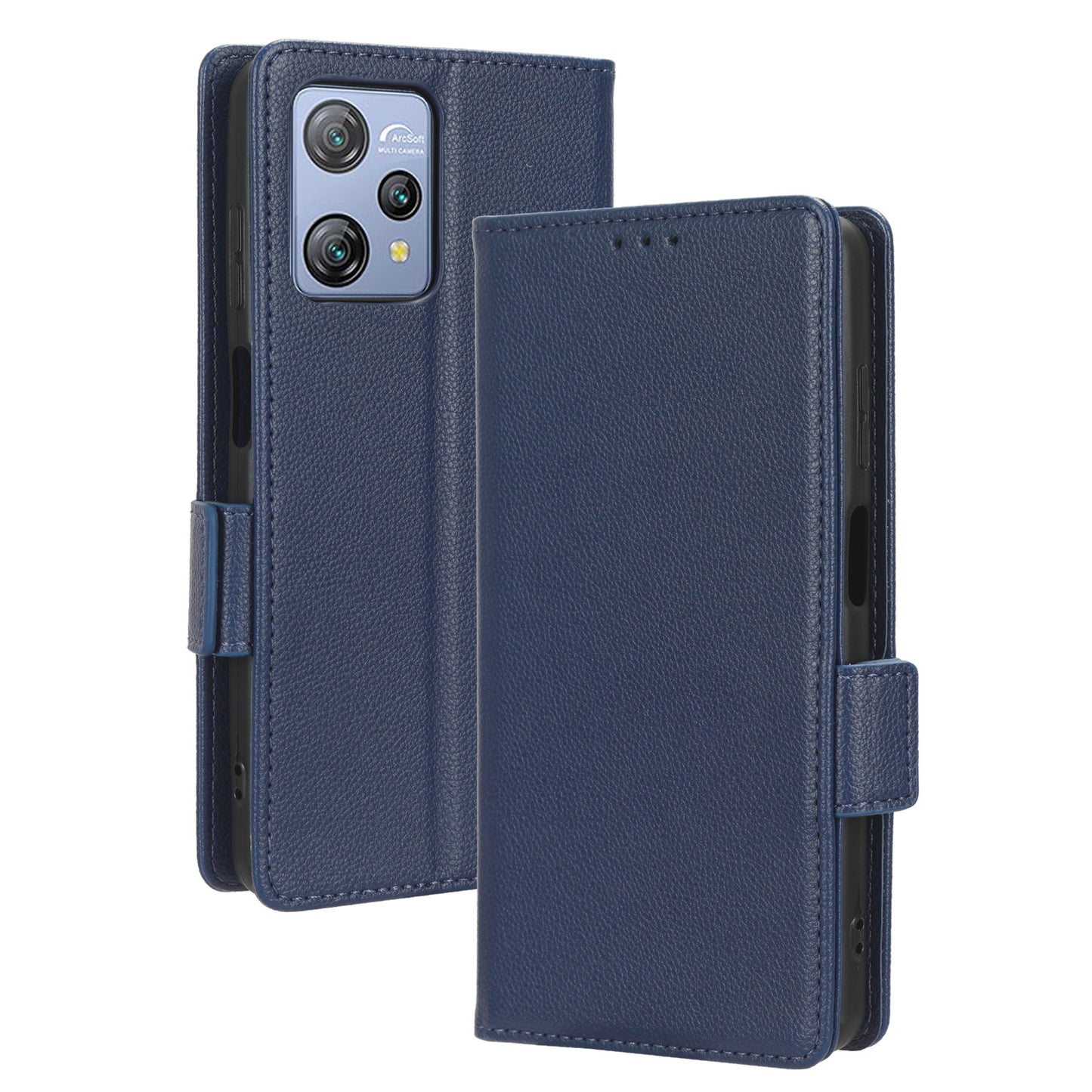 Litchi Texture Leather Case for Blackview A53 / A53 Pro Viewing Stand Phone Wallet Cover