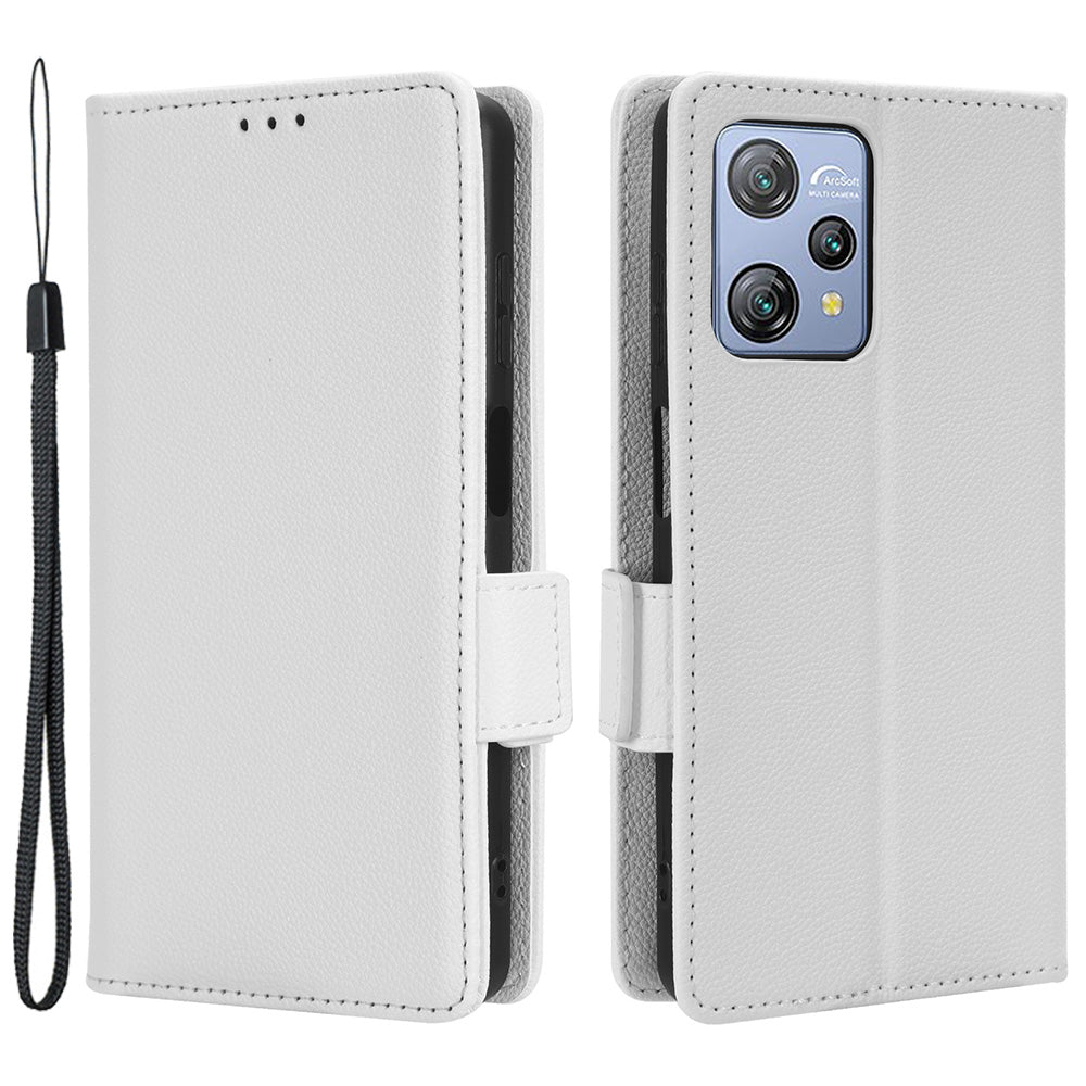 Litchi Texture Leather Case for Blackview A53 / A53 Pro Viewing Stand Phone Wallet Cover