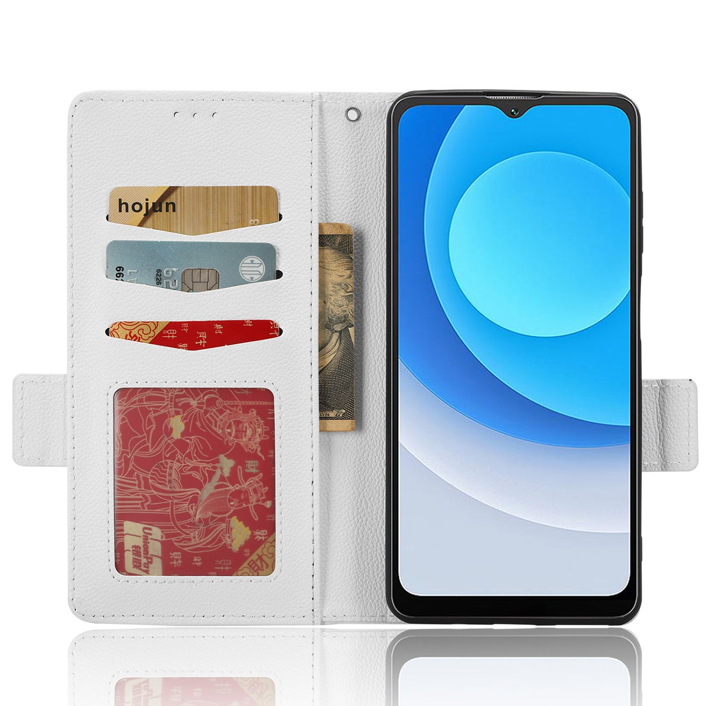 Litchi Texture Leather Case for Blackview A53 / A53 Pro Viewing Stand Phone Wallet Cover