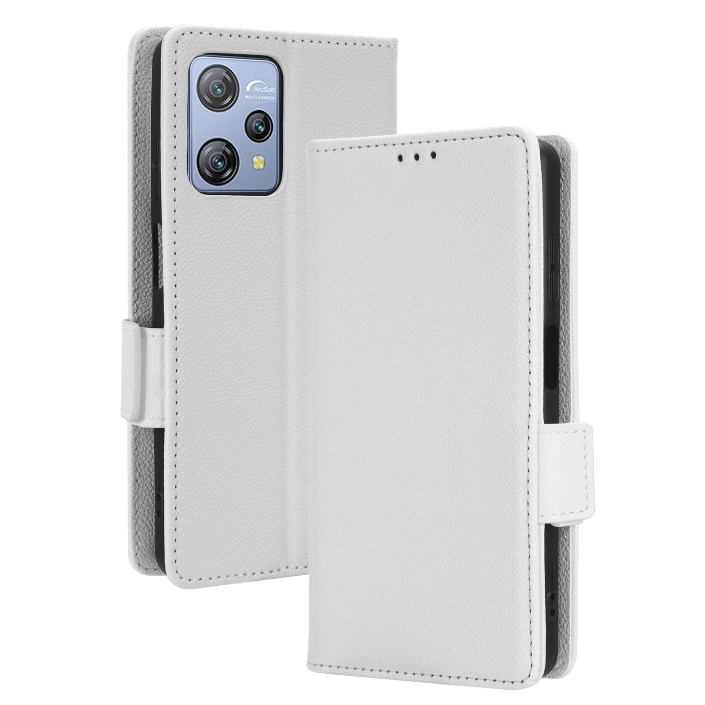 Litchi Texture Leather Case for Blackview A53 / A53 Pro Viewing Stand Phone Wallet Cover