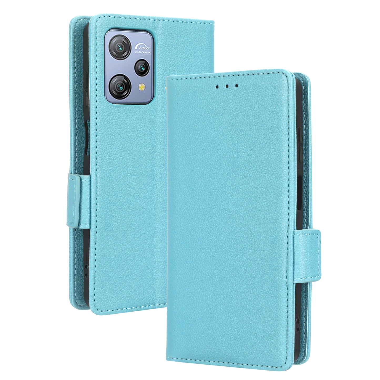 Litchi Texture Leather Case for Blackview A53 / A53 Pro Viewing Stand Phone Wallet Cover