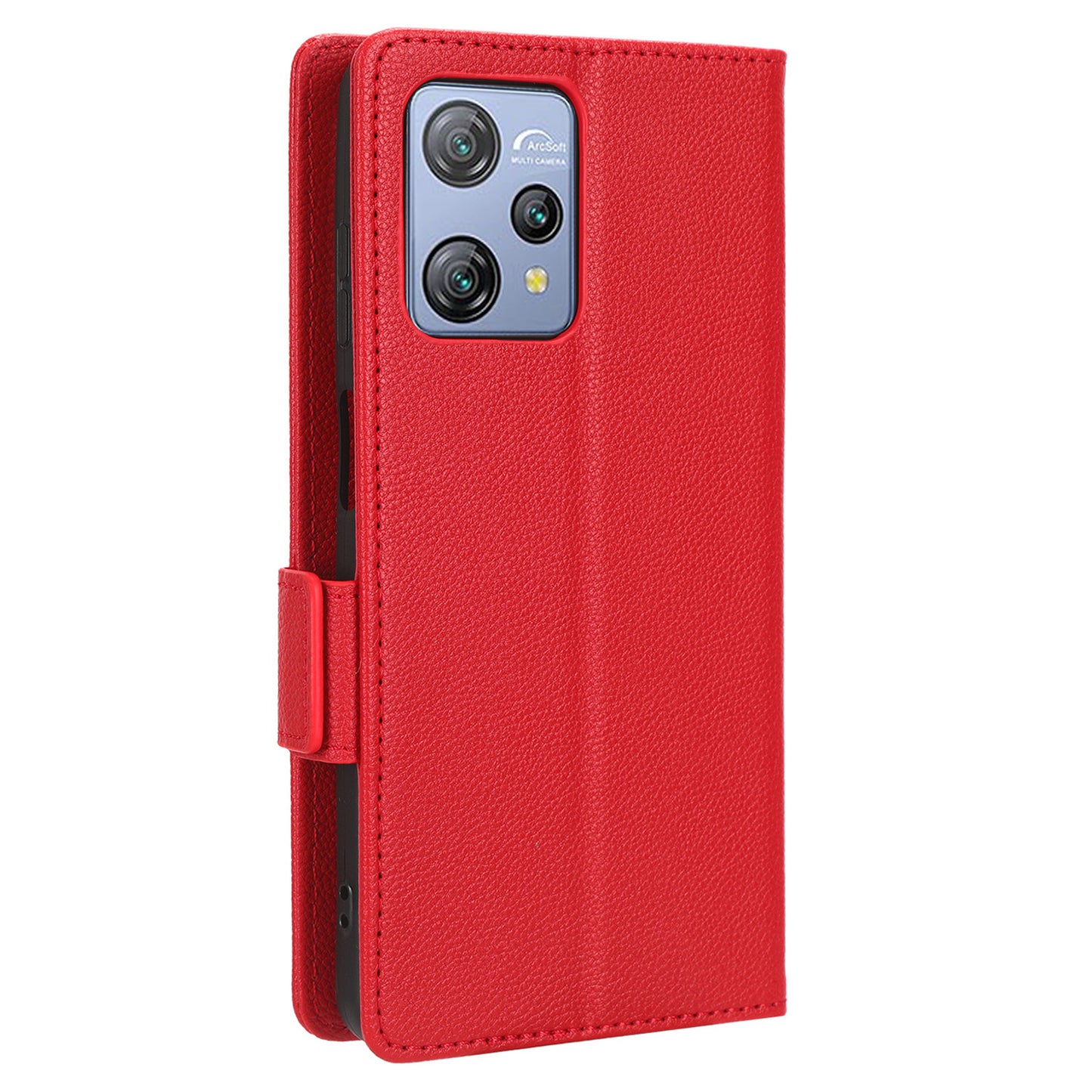 Litchi Texture Leather Case for Blackview A53 / A53 Pro Viewing Stand Phone Wallet Cover