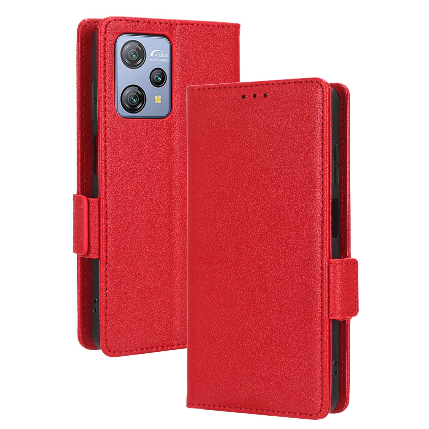 Litchi Texture Leather Case for Blackview A53 / A53 Pro Viewing Stand Phone Wallet Cover