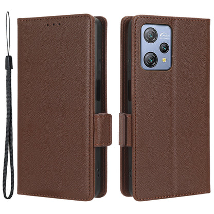 Litchi Texture Leather Case for Blackview A53 / A53 Pro Viewing Stand Phone Wallet Cover