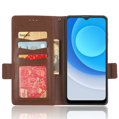 Litchi Texture Leather Case for Blackview A53 / A53 Pro Viewing Stand Phone Wallet Cover