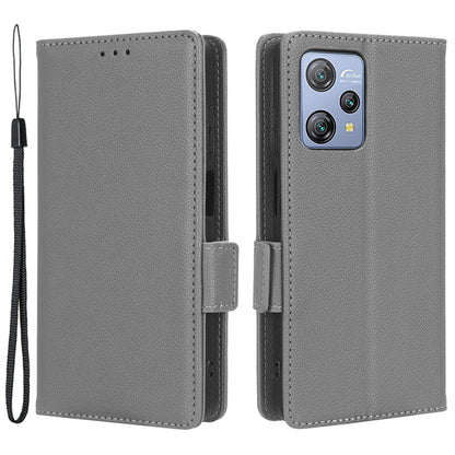 Litchi Texture Leather Case for Blackview A53 / A53 Pro Viewing Stand Phone Wallet Cover