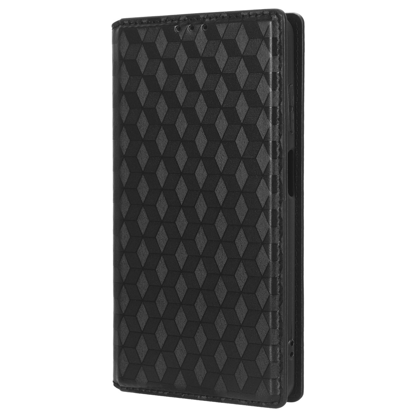 Phone Case for Blackview A53 / A53 Pro Stand Wallet PU Leather Rhombus Imprinted Anti-drop Cover