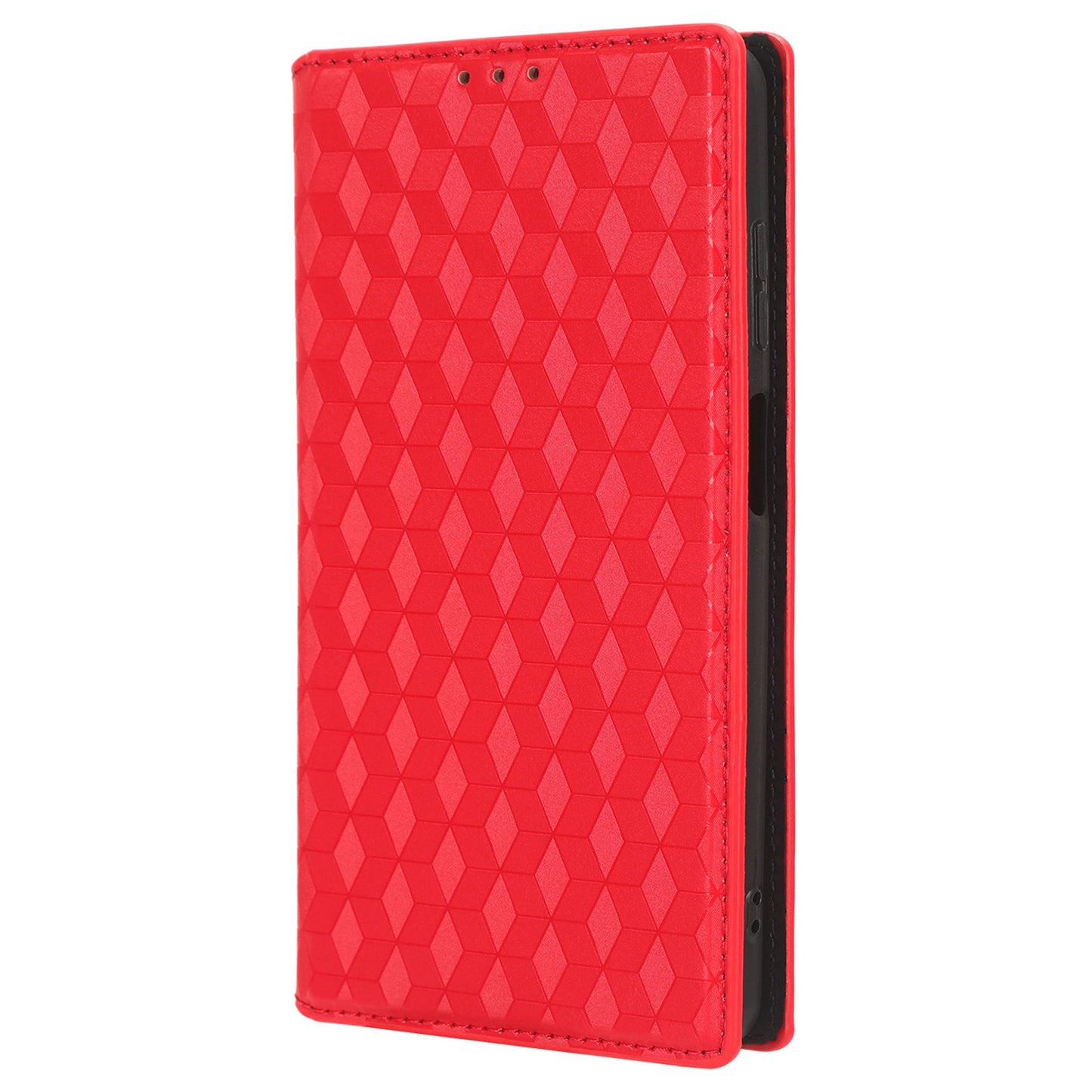 Phone Case for Blackview A53 / A53 Pro Stand Wallet PU Leather Rhombus Imprinted Anti-drop Cover