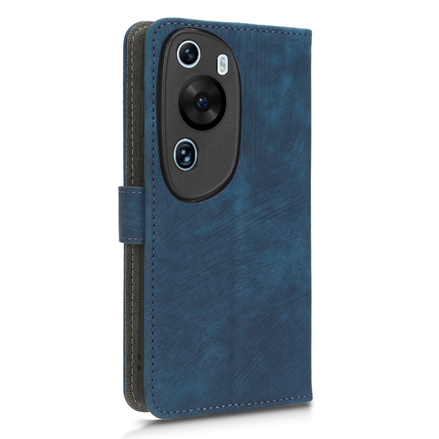 PU Leather Wallet Cover for Huawei P60 Art , RFID Blocking Phone Stand Case with Strap