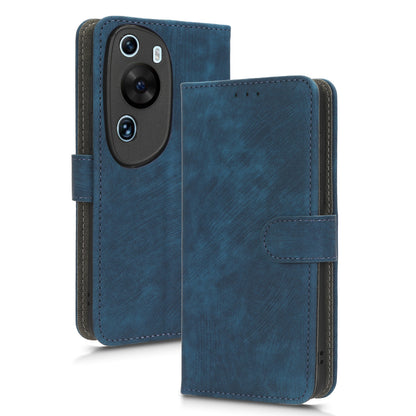 PU Leather Wallet Cover for Huawei P60 Art , RFID Blocking Phone Stand Case with Strap