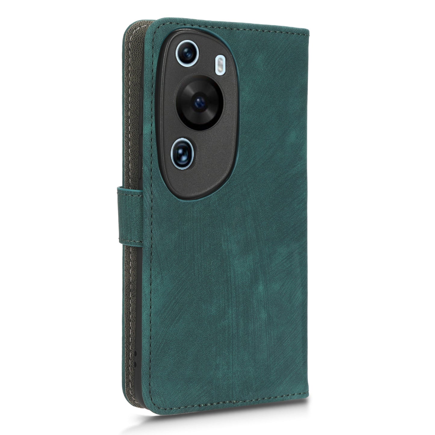 PU Leather Wallet Cover for Huawei P60 Art , RFID Blocking Phone Stand Case with Strap