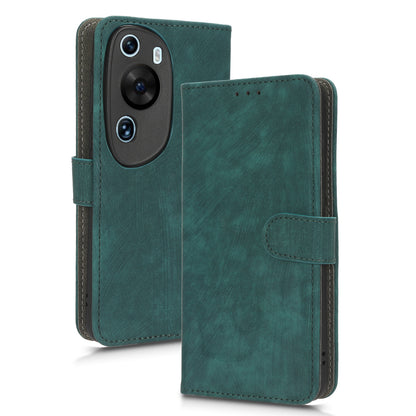 PU Leather Wallet Cover for Huawei P60 Art , RFID Blocking Phone Stand Case with Strap