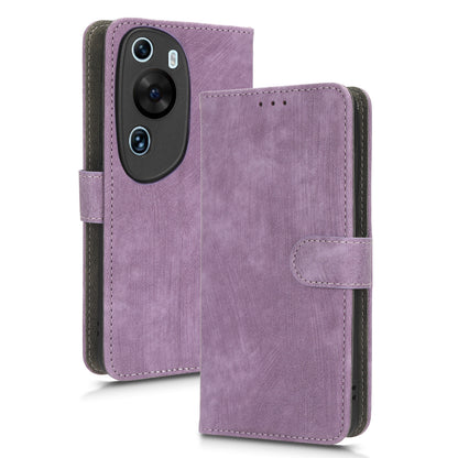 PU Leather Wallet Cover for Huawei P60 Art , RFID Blocking Phone Stand Case with Strap