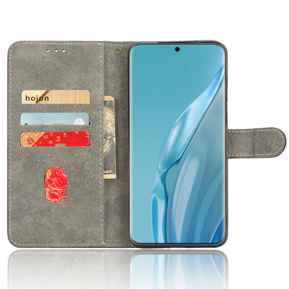 PU Leather Wallet Cover for Huawei P60 Art , RFID Blocking Phone Stand Case with Strap