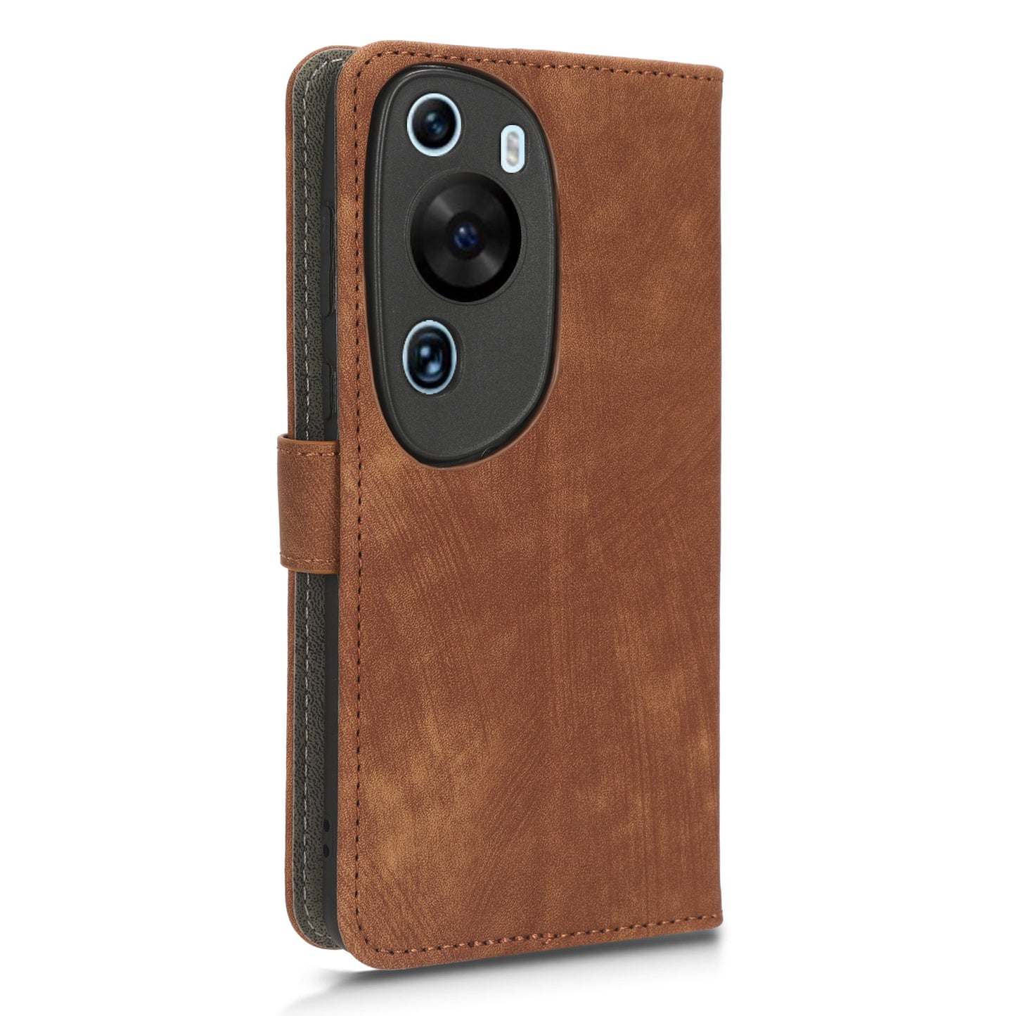 PU Leather Wallet Cover for Huawei P60 Art , RFID Blocking Phone Stand Case with Strap