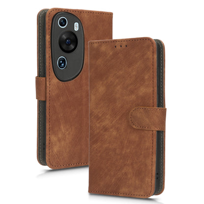 PU Leather Wallet Cover for Huawei P60 Art , RFID Blocking Phone Stand Case with Strap