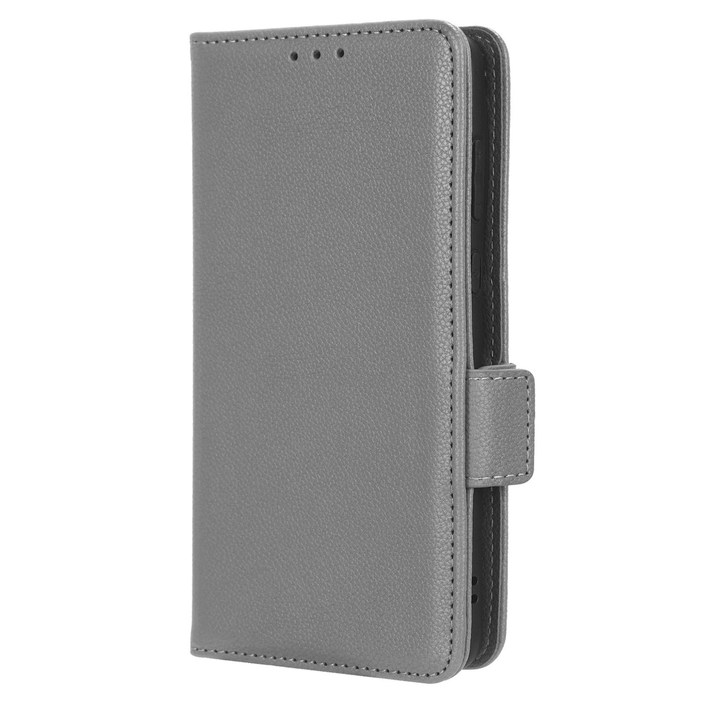 Litchi Texture Leather Case for Huawei P60 Art Scratch Proof Stand Phone Wallet Cover