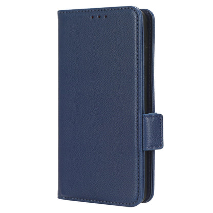 Litchi Texture Leather Case for Huawei P60 Art Scratch Proof Stand Phone Wallet Cover