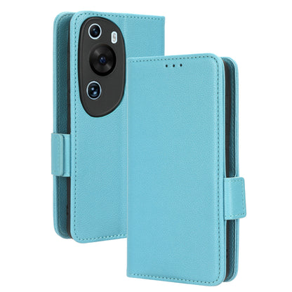 Litchi Texture Leather Case for Huawei P60 Art Scratch Proof Stand Phone Wallet Cover