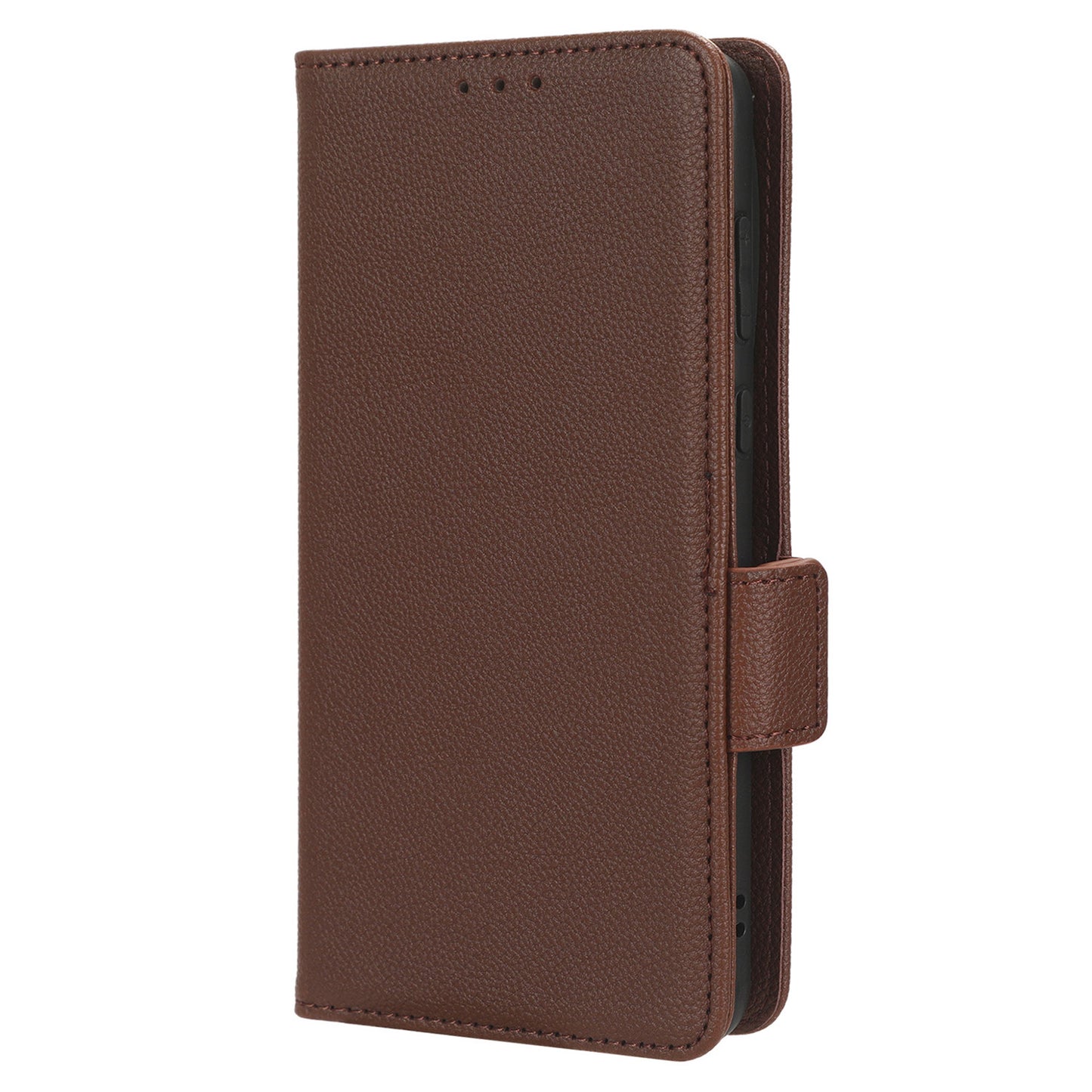 Litchi Texture Leather Case for Huawei P60 Art Scratch Proof Stand Phone Wallet Cover