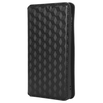 Phone Case for Huawei P60 Art Foldable Stand Wallet PU Leather Rhombus Imprinted Cover