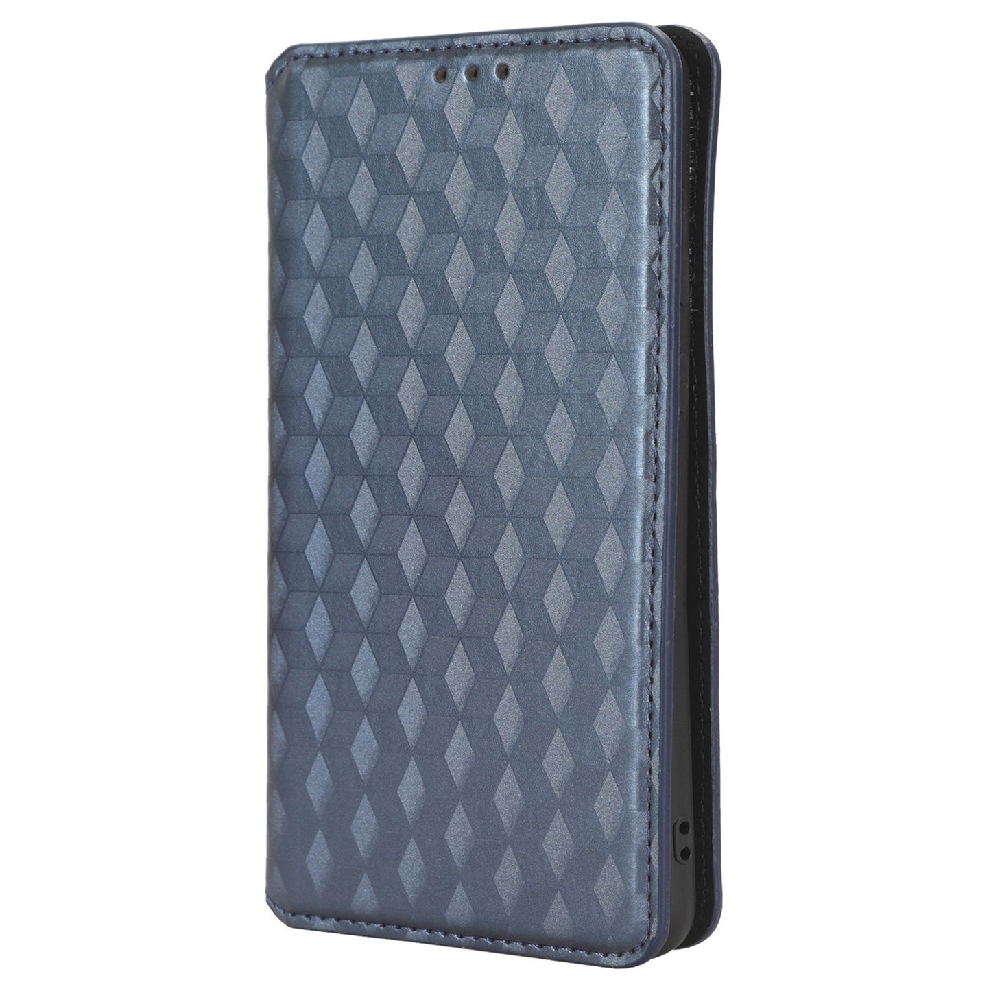 Phone Case for Huawei P60 Art Foldable Stand Wallet PU Leather Rhombus Imprinted Cover