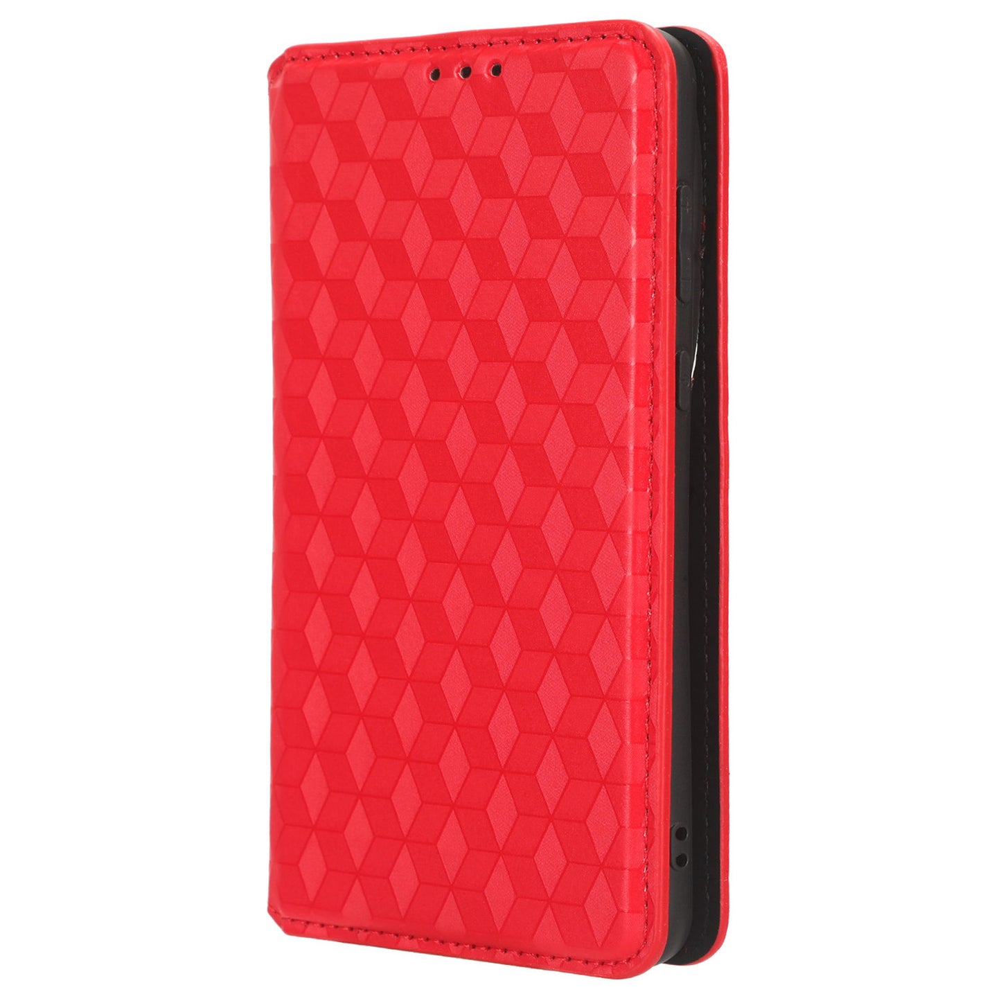 Phone Case for Huawei P60 Art Foldable Stand Wallet PU Leather Rhombus Imprinted Cover