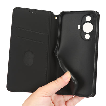 Phone Case for Huawei nova 11 Stand Wallet Shockproof PU Leather Rhombus Imprinted Cover