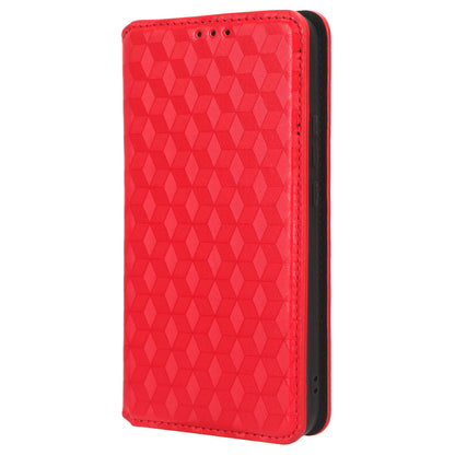 Phone Case for Huawei nova 11 Stand Wallet Shockproof PU Leather Rhombus Imprinted Cover