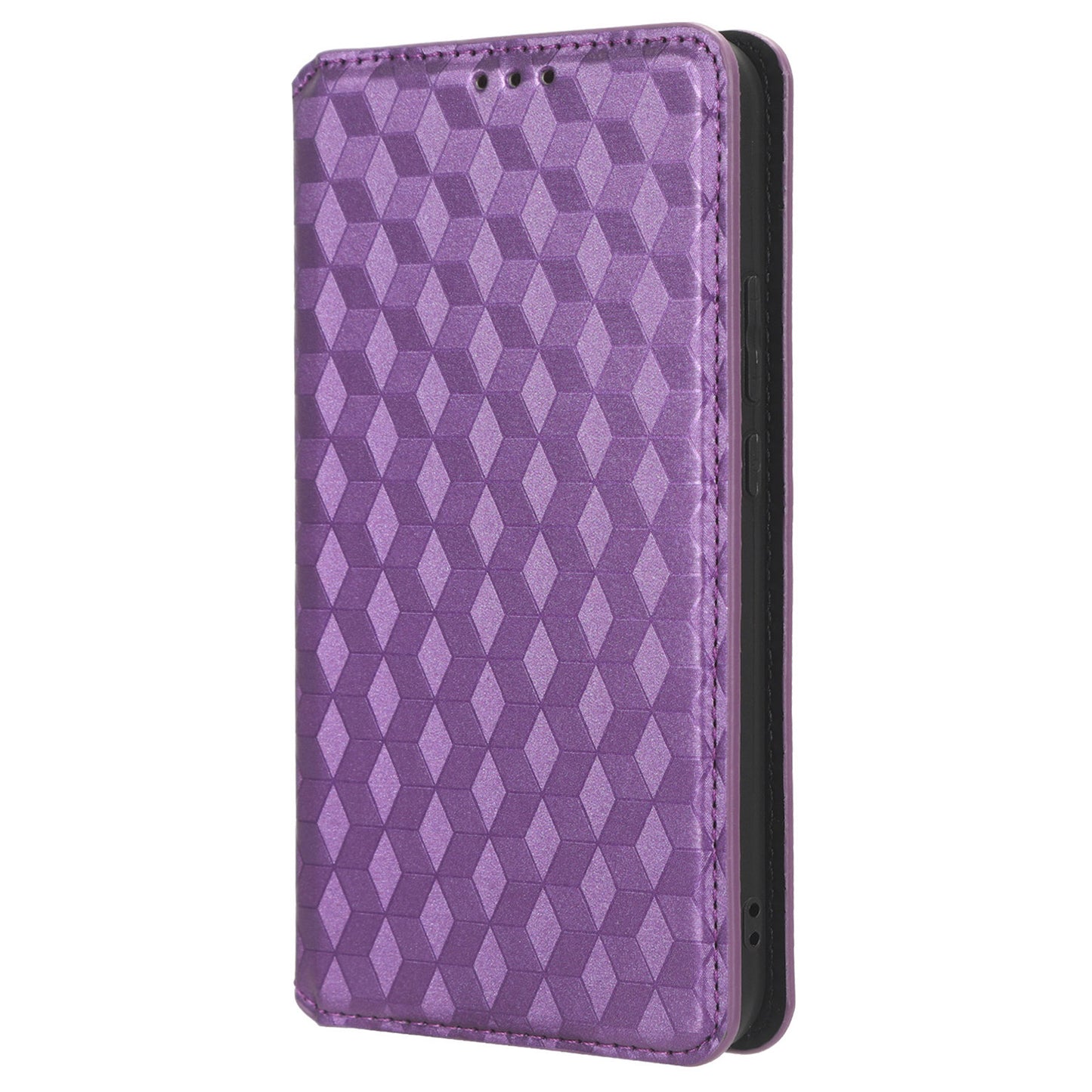 Phone Case for Huawei nova 11 Stand Wallet Shockproof PU Leather Rhombus Imprinted Cover