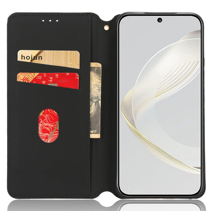 For Huawei nova 11 Pro / nova 11 Ultra Wallet Phone Case PU Leather Rhombus Imprinted Cover with Stand